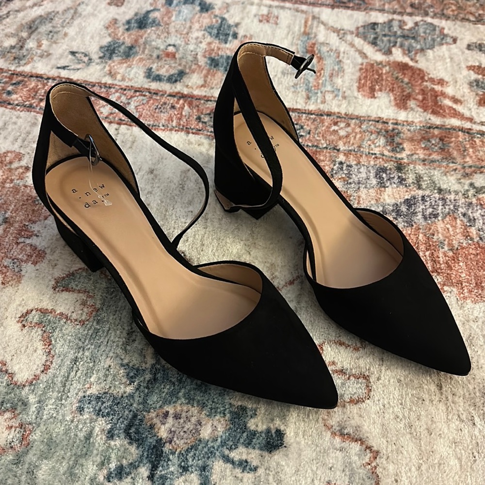 Pointed Toe Block Heels